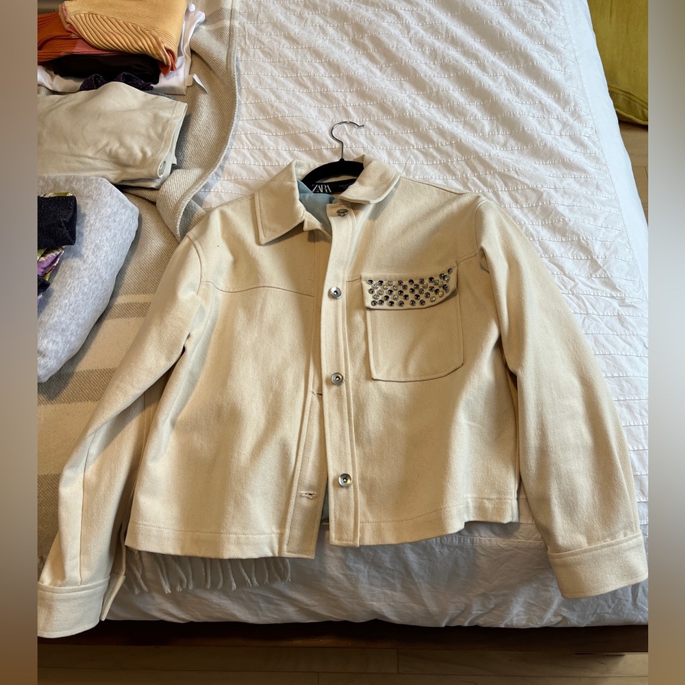 Zara cream jacket